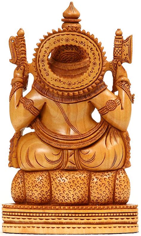 Lord Ganesha Playing On Flute Exotic India Art