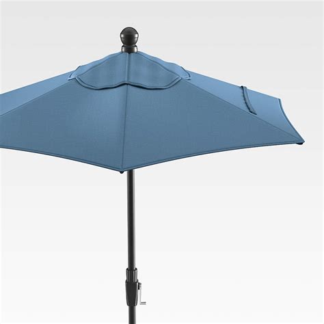 6 Round Sunbrella Sapphire Outdoor Patio Umbrella With Tilt Black