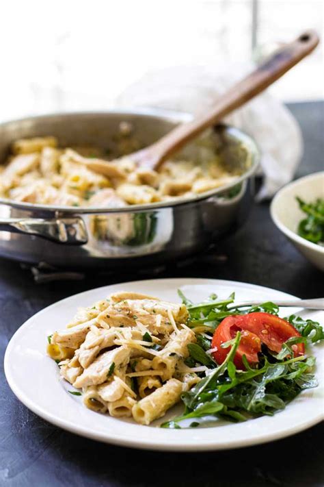 Maybe you would like to learn more about one of these? Creamy Pesto Chicken Pasta - Julie's Eats & Treats