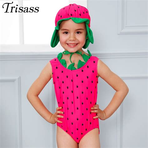 Swimwear For Children 2016 One Piece Swimsuit Kids Girl Watermelon Kids