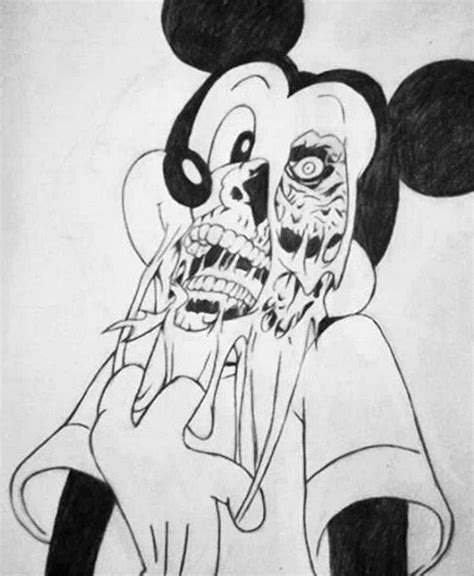 Scary Easy Mickey Mouse Drawing