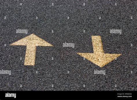 Driveway Arrows Hi Res Stock Photography And Images Alamy