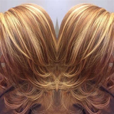 Perfect Warm Brown Lowlights And Golden Blonde Highlights Highlight