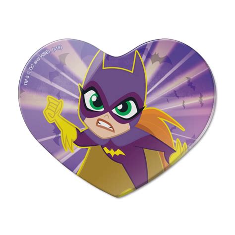 Dc Super Hero Girls Batgirl Heart Acrylic Fridge Refrigerator Magnet