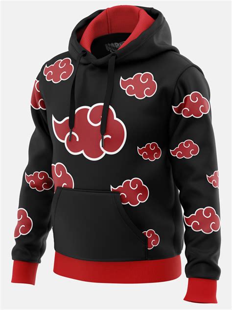 Akatsuki Clouds Hoodie Official Naruto Merchandise Redwolf