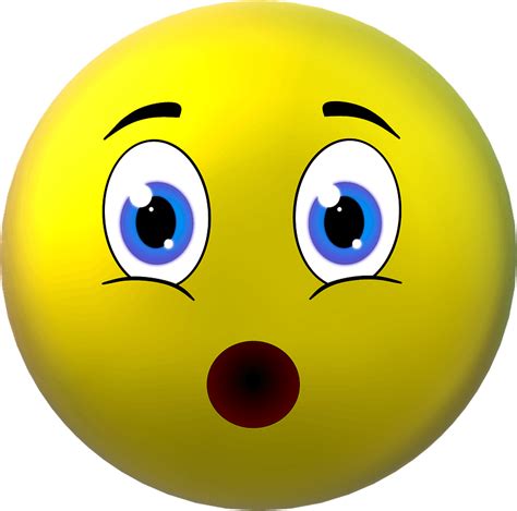 Smiley Face Emoticon Clip Art Surprised People Cliparts Png Download