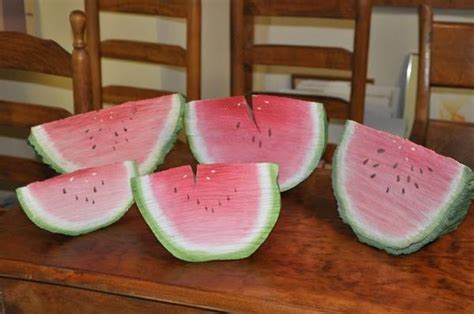 Wooden Watermelon Wedges Watermelon Wedge Watermelon Summer Decor