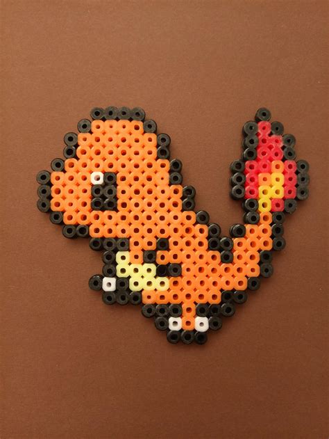 Charmander Perler Bead Figure By Ashmoondesigns On Deviantart Perler Images And Photos Finder