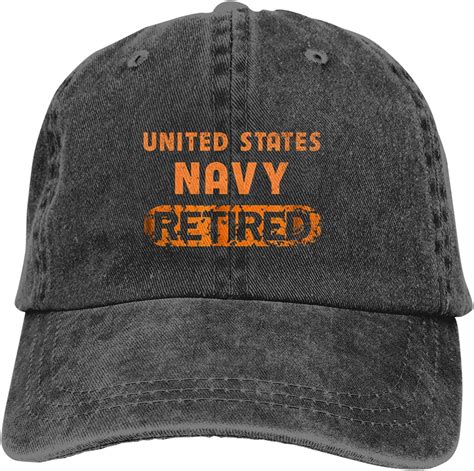 United States Navy Retired Faded Grunge Unisex Adult Denim Hats Cowboy
