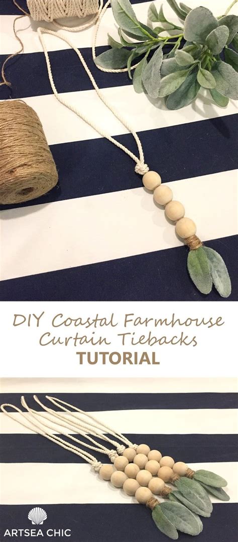 Maybe you would like to learn more about one of these? ArtSea Chic: DIY Coastal Farmhouse Curtain Tiebacks ...
