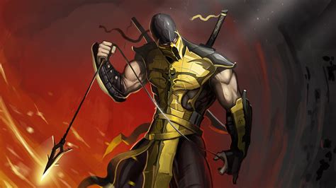 Scorpion Mortal Kombat Game 4k Wallpaperhd Games Wallpapers4k