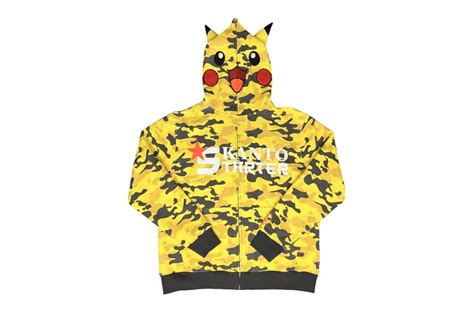 Kanto Starter Pikachu Pika Face Hoodie Release Hypebeast