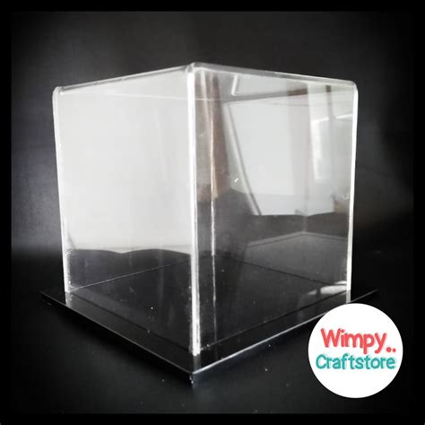 Jual Box Akrilik 10x10x10cm Clear Box Acrylic Display Figure Kotak Kaca