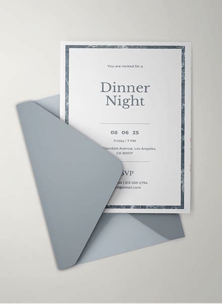 Free Gala Dinner Night Invitation Template Download 344 Invitations