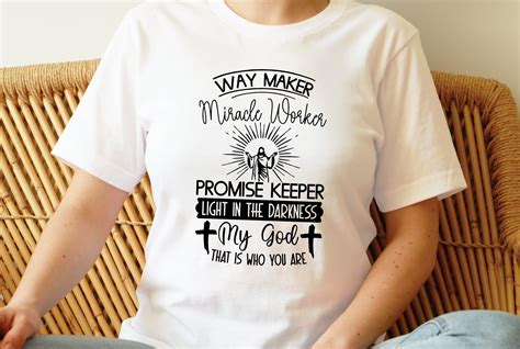 Free Way Maker Miracle Worker Promise Graphic By Printablestore