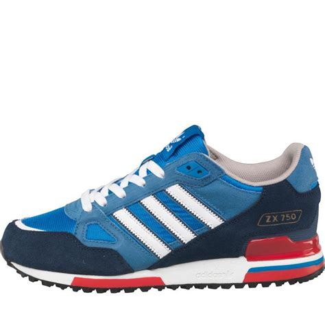 Adidas Originals Suede Zx 750 Trainers Bluebirdwhitedark Slate For