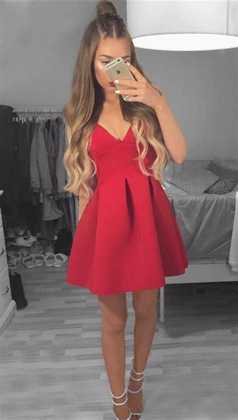 20 Famous Concept Red Winter Formal Dresses Short