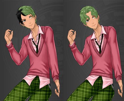 My Two Fan Creations Of Alex Fierro From The Mega Anime Couple Creator
