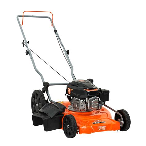 Consider the size of your lawn and type of lawn mower when deciding how large of a gas can you a: YARDMAX 21" 2-in-1 Gas-Powered Push Mower 170cc YG1550 ...