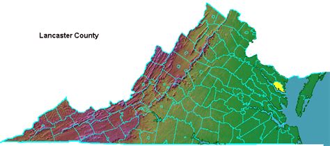 Lancaster County Geography Of Virginia