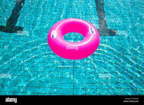 Swimming Pool Rings On The Water Stock Photo Alamy
