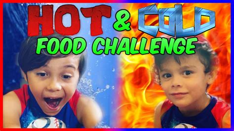 Hot Vs Cold Food Challenge Join Adam And Rayan In The Adventure Youtube