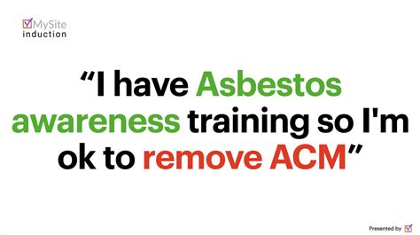 Video My Site Induction On Linkedin Toolbox Talk I Have Asbestos