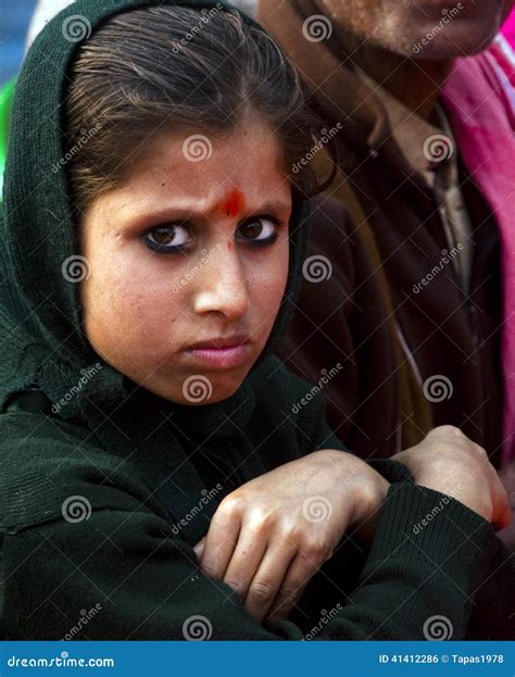 Girl Looking At The Camera Editorial Photo Image Of Indian 41412286