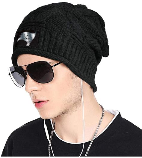 Trendy Winter Warm Beanies Hat For Mens Womens Slouchy Soft Knit