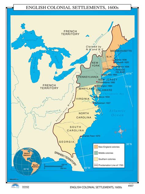 Map Of Colonial America 1600s Maping Resources