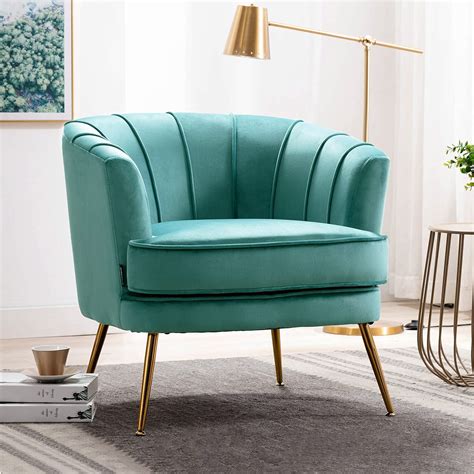 Cute Turquoise Living Room Chair Glam Seating Ideas Gold Legs Tufted