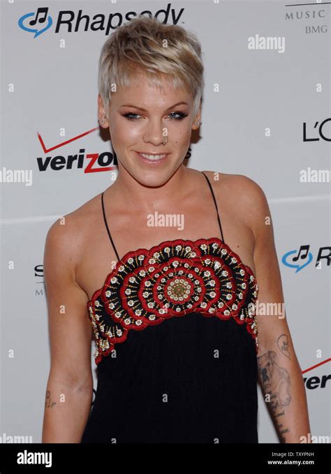 Pink Arrives For The Clive Davis Pre Grammy Party In Beverly Hills California On February 10