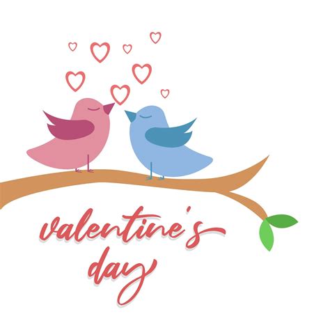 Birds Valentines Day Digital Clipart Lovely Birds Etsy
