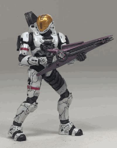 Halo 3 Series 2 Spartan Soldier White Eva Armor Figure