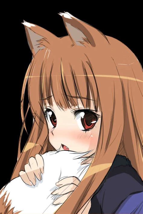 Download Wallpaper 800x1200 Anime Spice Wolf Girl Ears