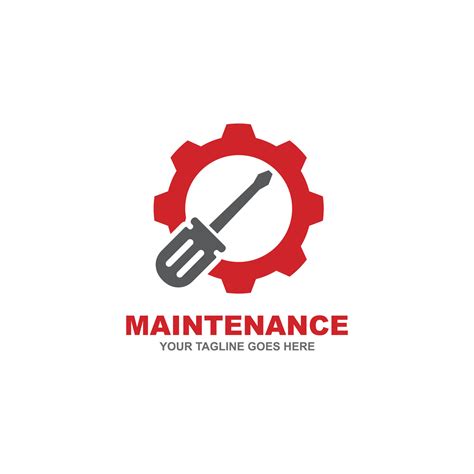 Maintenance simple flat logo 12101380 Vector Art at Vecteezy