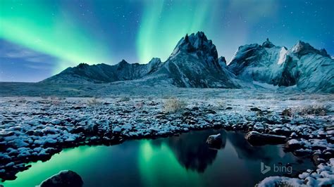Beautiful Aurora Icefield 2015 Bing Theme Wallpaper