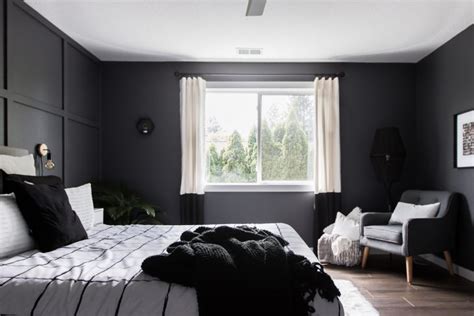Monochrome bedroom boys, monochrome bedroom girls, monochrome bedroom with a pop of colour, monochrome bedroom. A Monochrome Modern Bedroom Reveal | DIY Room Makeover!