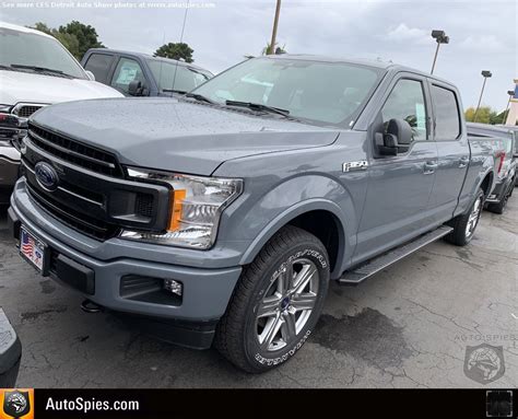 Spied First Real Life Shots Of The 2019 Ford F 150 In Abyss Gray