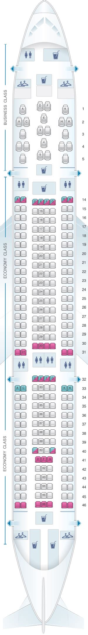 Seat Map Brussels Airlines Airbus A330 200 Seatmaestro