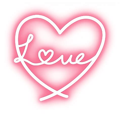 Neon Heart Transparent Png Imageneon Heart Glowing Heart Dil Get