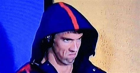 At the 2008 games in beijing. Michael Phelps' angry-face stare takes over Rio Olympics ...