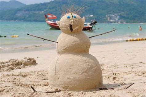 Sand Snowman Snowman Is Made Of Sand Sand Snowman Snowman Snowman