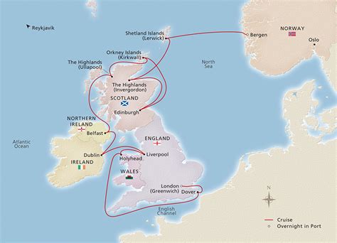 British Isles Explorer Bergen To London Cruise Overview