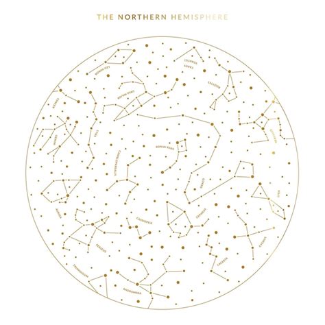 Constellation Map Northern Hemisphere