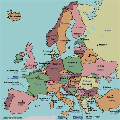 Test Your Geography Knowledge Europe Capital Cities