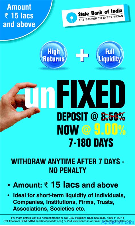 Ability to place fixed deposits via online. SBI Term Deposit (FD) Rates - March 28, 2012