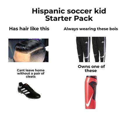 The Hispanic Soccer Kid Starter Pack Starterpacks