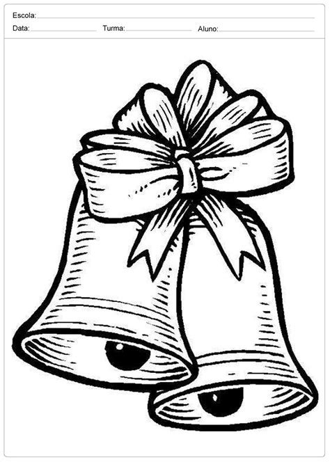 Desenho De Sino Para Colorir