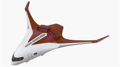 Ecological Aircraft Blended Wing Body 3d Model 169 Gltf Obj Ma